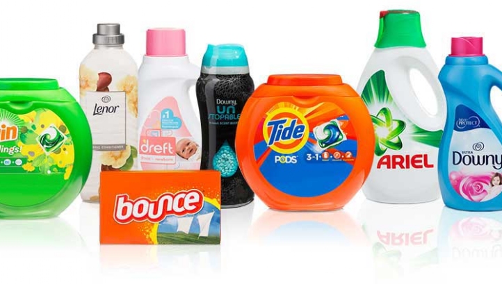 The move will apply to Ariel and Lenor packaging. Image: P&G